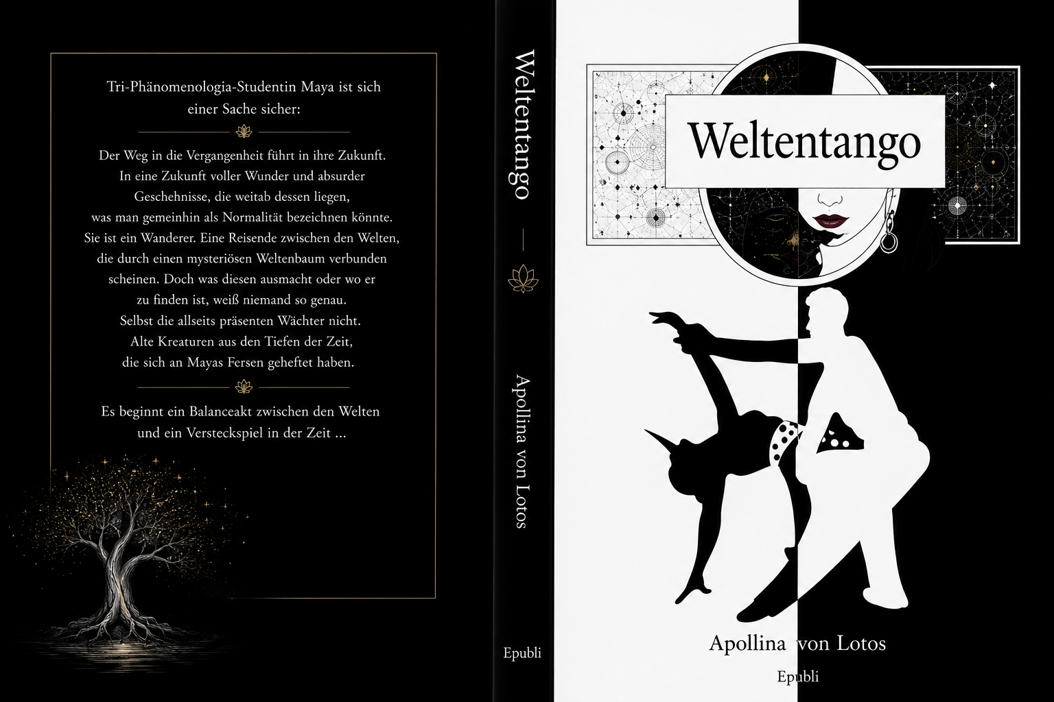 Cover und Buchansicht: Weltentango – Version von 2022